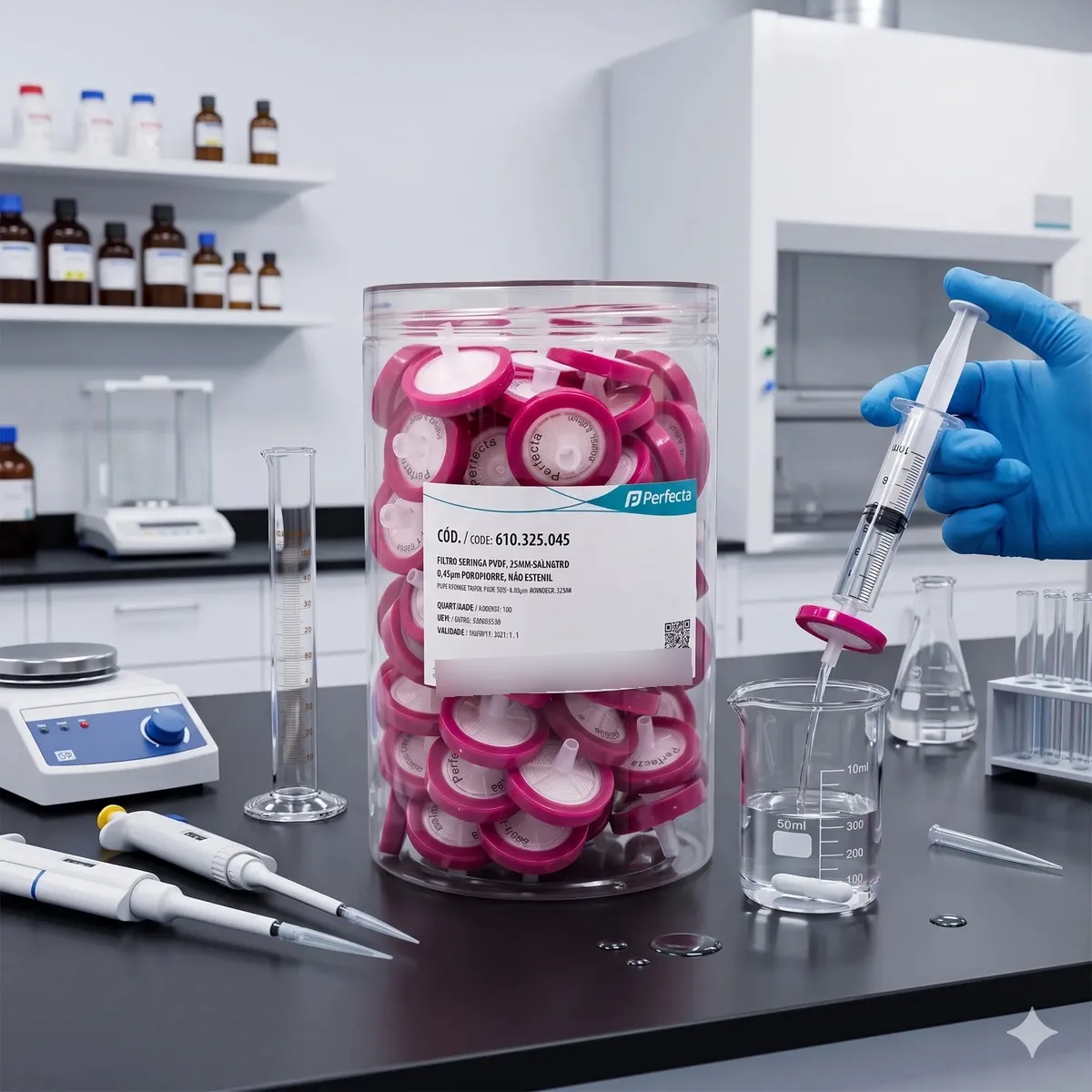 Filtro Seringa PVDF 25 mm 0,45 µm: eficiência e confiabilidade na filtração de amostras laboratoriais