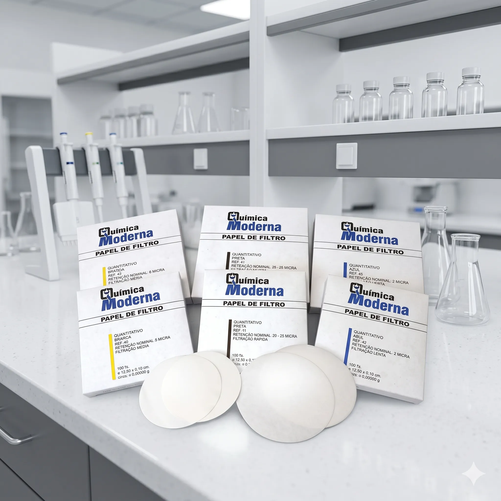 Papel Filtro Quantativo Química Moderna